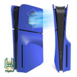 console case cover replacement plate shell for ps5 slim disc blue 02