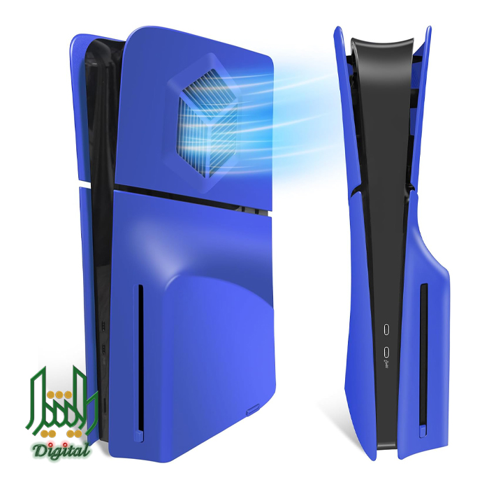 console case cover replacement plate shell for ps5 slim disc blue 02 console case cover replacement plate shell for ps5 slim disc blue 02