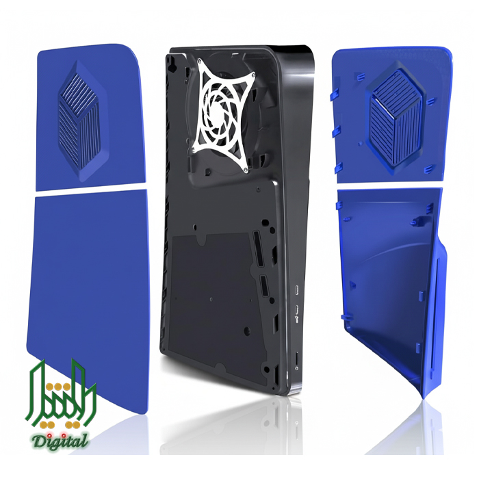 console case cover replacement plate shell for ps5 slim disc blue 03 console case cover replacement plate shell for ps5 slim disc blue 03