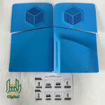 console case cover replacement plate shell for ps5 slim disc blue 04