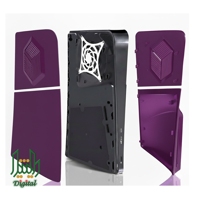 console case cover replacement plate shell for ps5 slim disc purple 05