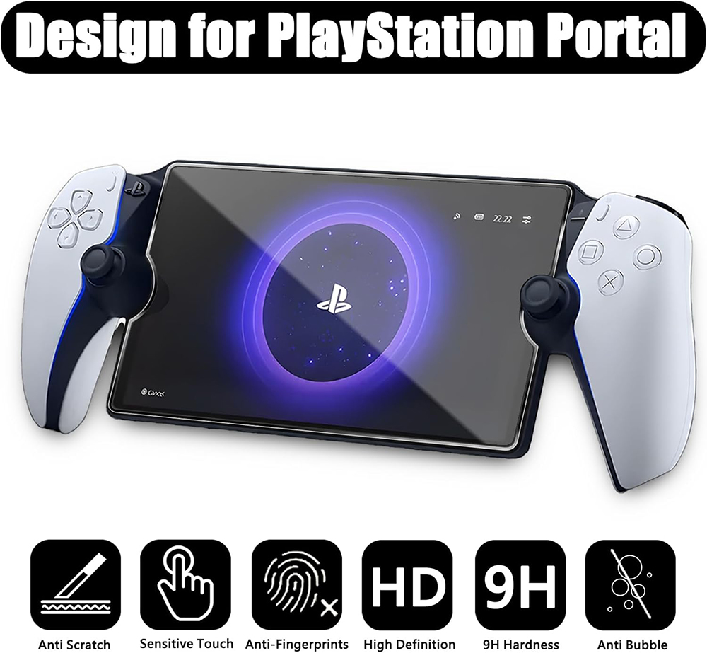 playstation portal tempered glass screen protector text 03