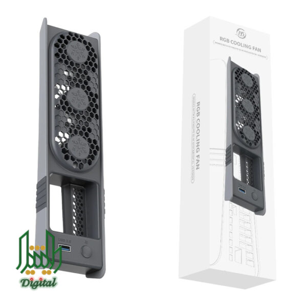 jys temperature control cooling fan face for ps5 slim & pro gray 01