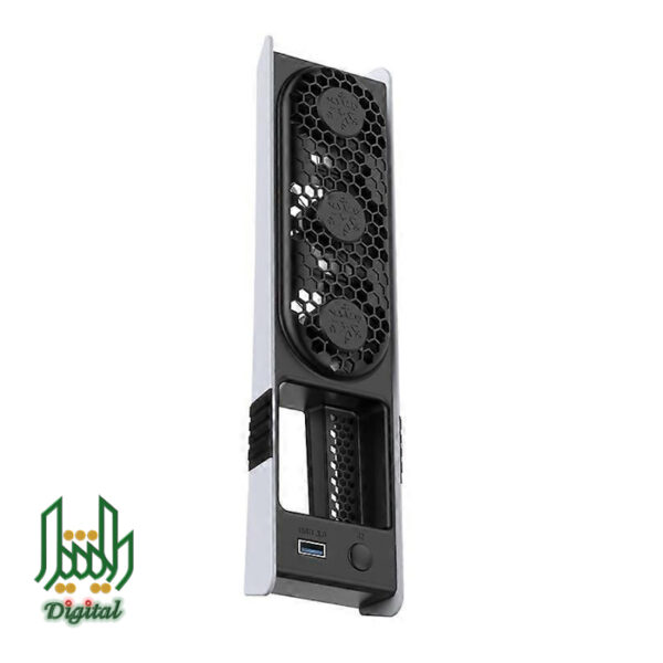 jys temperature control cooling fan face for ps5 slim & pro black 01