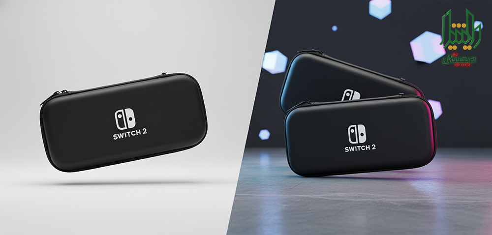 nintendo switch 2 carrying case black compelete text 02