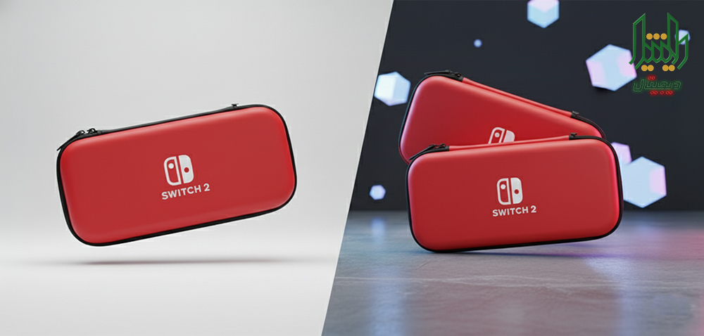 nintendo switch 2 carrying case red compelete text 01